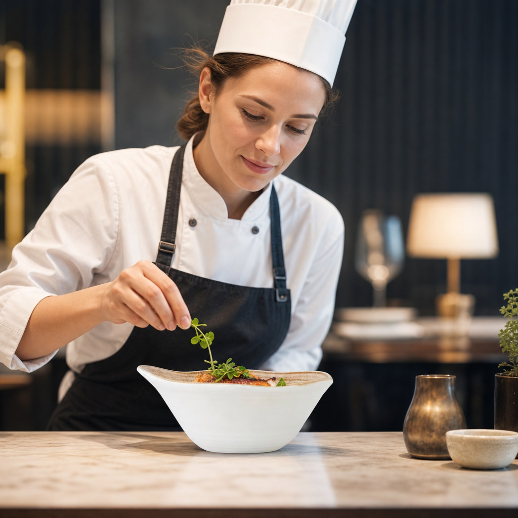 Alumina Tall Bowls 125mm Vitrified Ceramic for Fine Dining (Pack of 12)