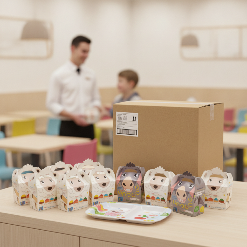 Food Safe Children's Meal Boxes for Dining Experiences (Pack of 200)