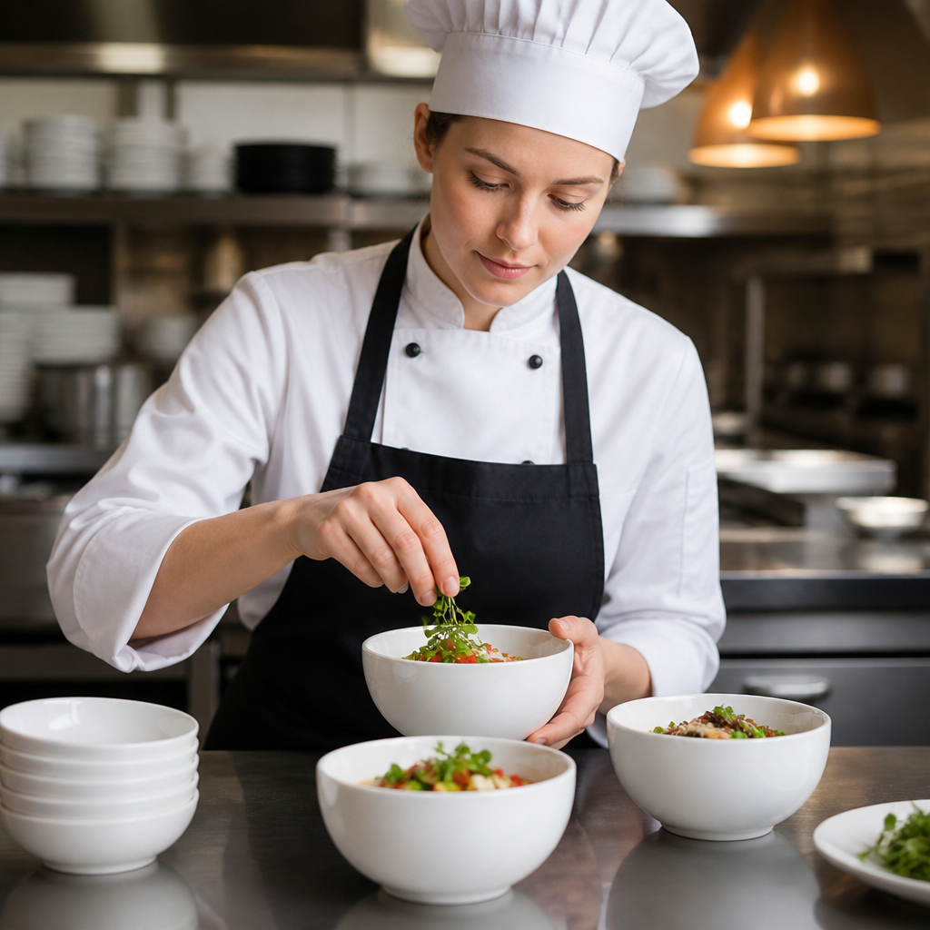 Durable Porcelain Bowls 110mm for Cafés and Restaurants