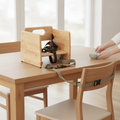 Rubber Wood Baby Booster Seat 284mm for Safe Mealtimes