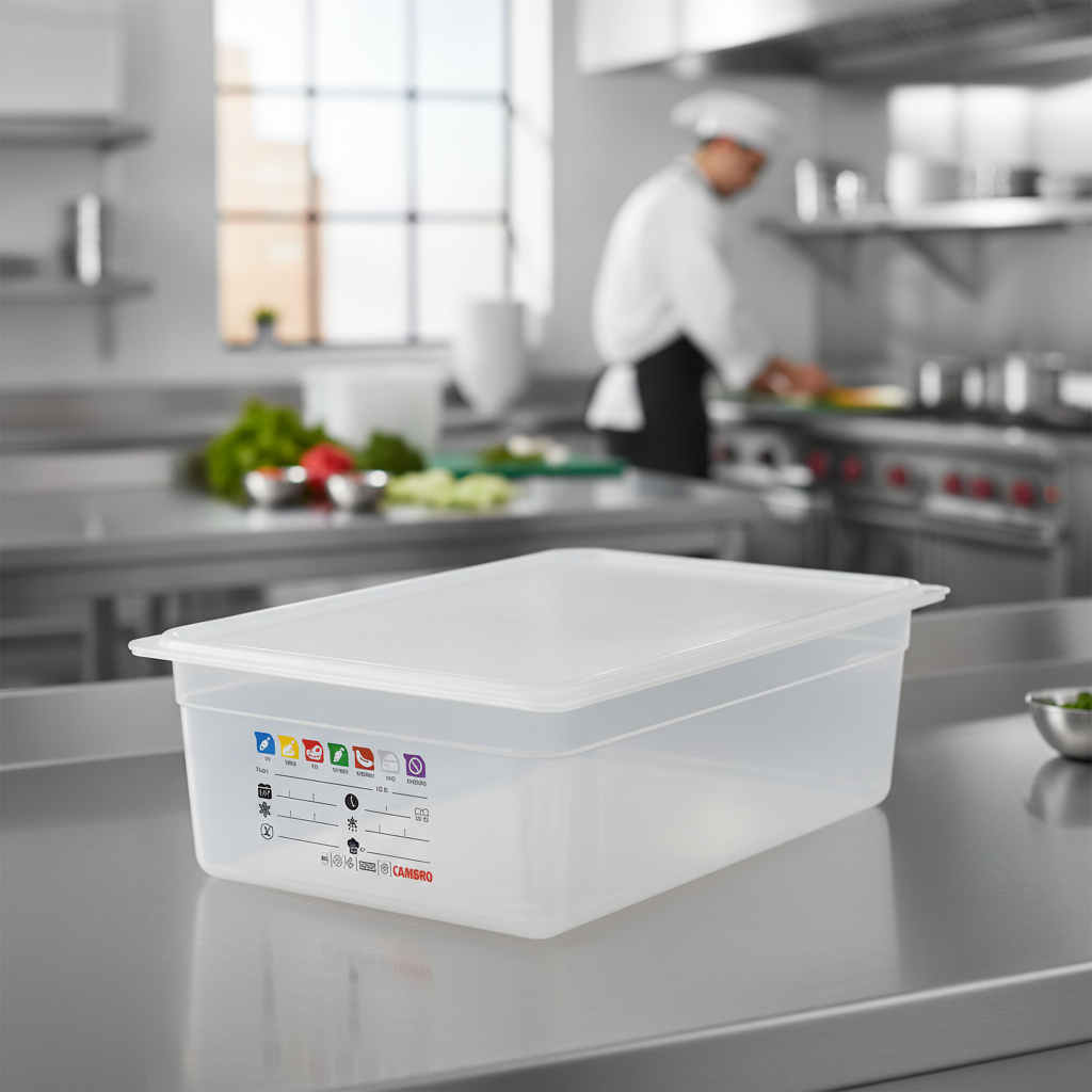 Polypropylene Food Storage Container 1/1 GN 150mm for Professional Kitchens