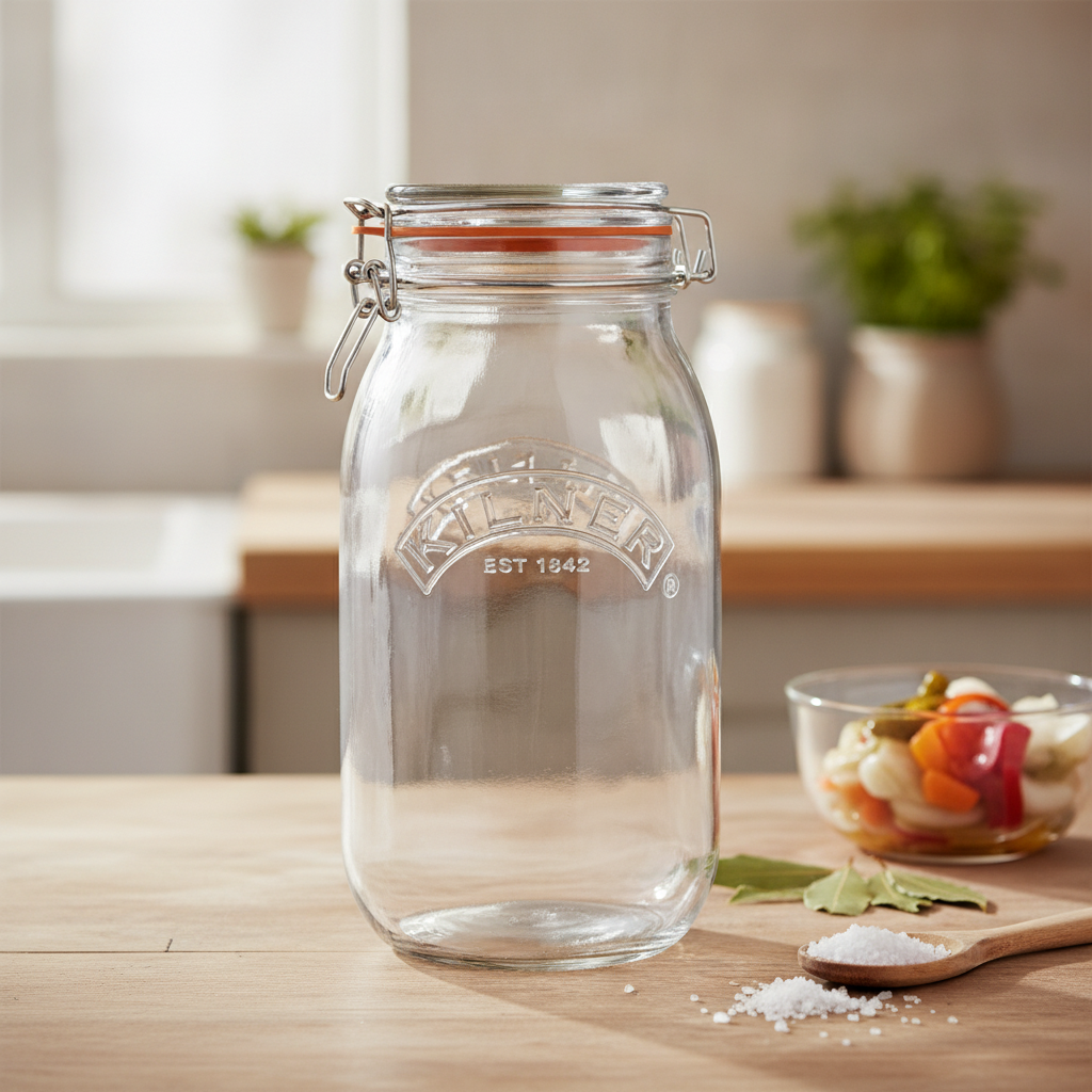 Glass Clip Top Preserve Jar 1500ml for Home & Professional Kitchens