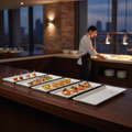 Melamine Rectangular Trays 300x145mm for Buffet Displays (Pack of 4)
