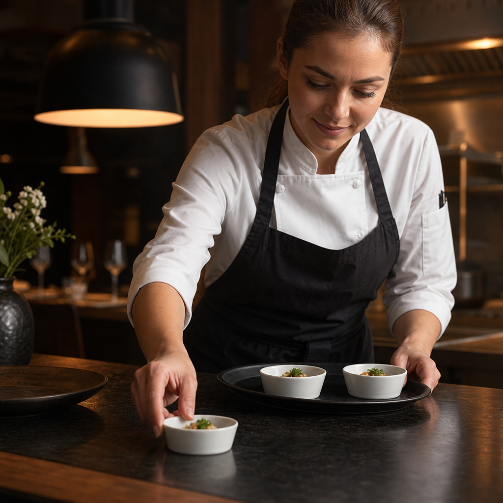 Sloping Edge Bowls 50mm Porcelain for Canteens & Restaurants (Pack of 12)