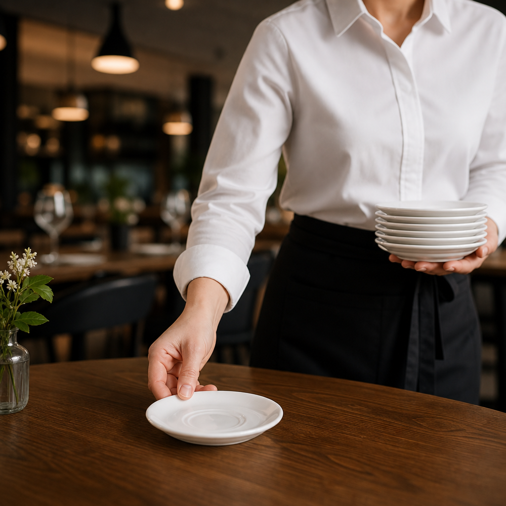 Saucers 150mm Porcelain for Catering Industry (Pack of 24)