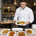 Deep Trays 260x180mm Vitrified Ceramic for Catering (Pack of 6)