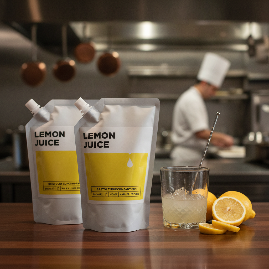 Lemon Juice 600ml Pouch for Cocktails and Dressings