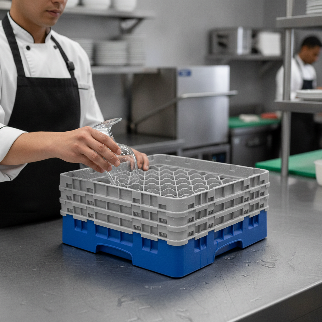 Polypropylene Blue Camrack with 30 Compartments for Safe Transport