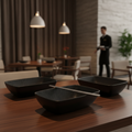 Melamine Black Bowl 1.5L for Stylish Dining (Pack of 1)