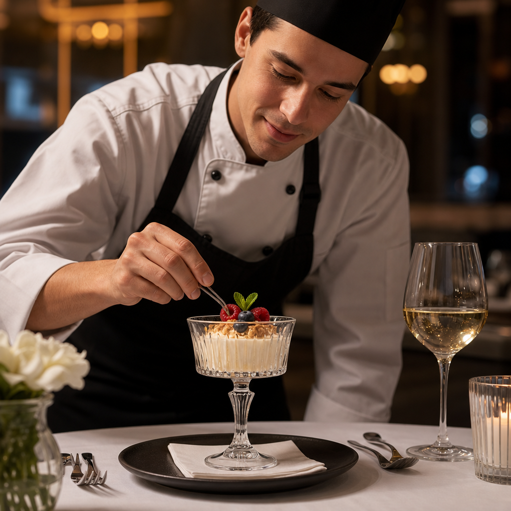 Crystal Glass Dessert Glasses 260ml for Restaurants (Pack of 12)
