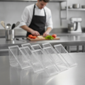 Recyclable Clear rPET Triple Fill Sandwich Wedges for Cafés (Pack of 500)