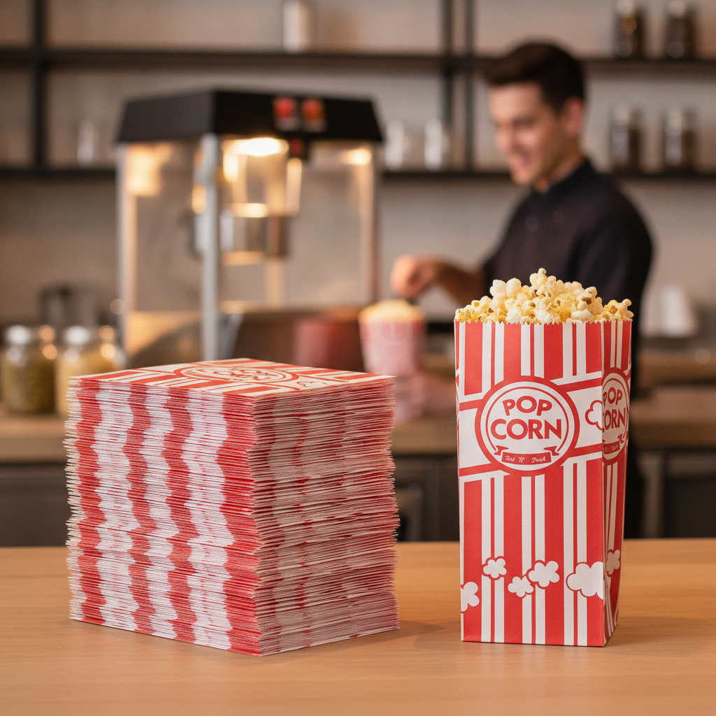 Paper Small Popcorn Bags 0.6oz for Parties & Events (Pack of 1000)