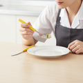 18/0 Stainless Steel Table Forks with Yellow Handles for Canteens (Pack of 12)