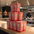 Cardboard Large Popcorn Boxes for Events & Parties (Pack of 400)