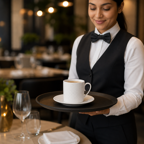 Bone China White Coffee Can Cups 100ml for Upscale Dining (Pack of 12)