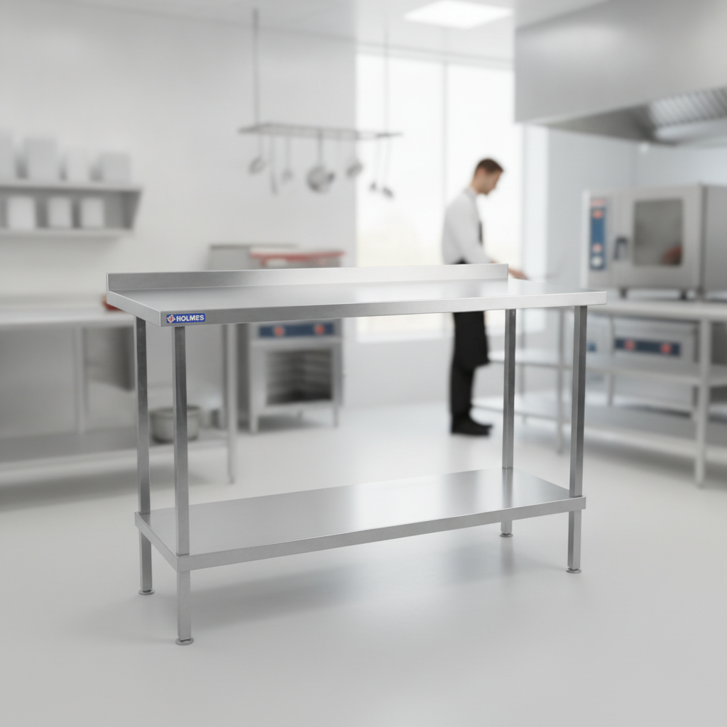 304 Stainless Steel Wall Table 600-2100mm for Commercial Kitchens