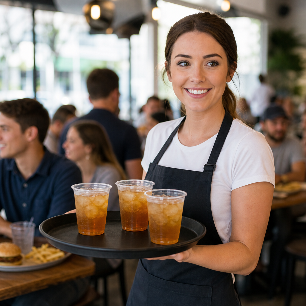 Clear Plastic Pint Tumblers 20oz for Festivals & Events (Pack of 500)