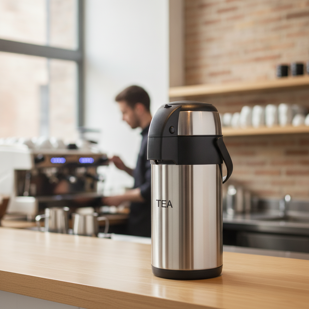 Stainless Steel Pump Action Airpot 3L for Serving Beverages