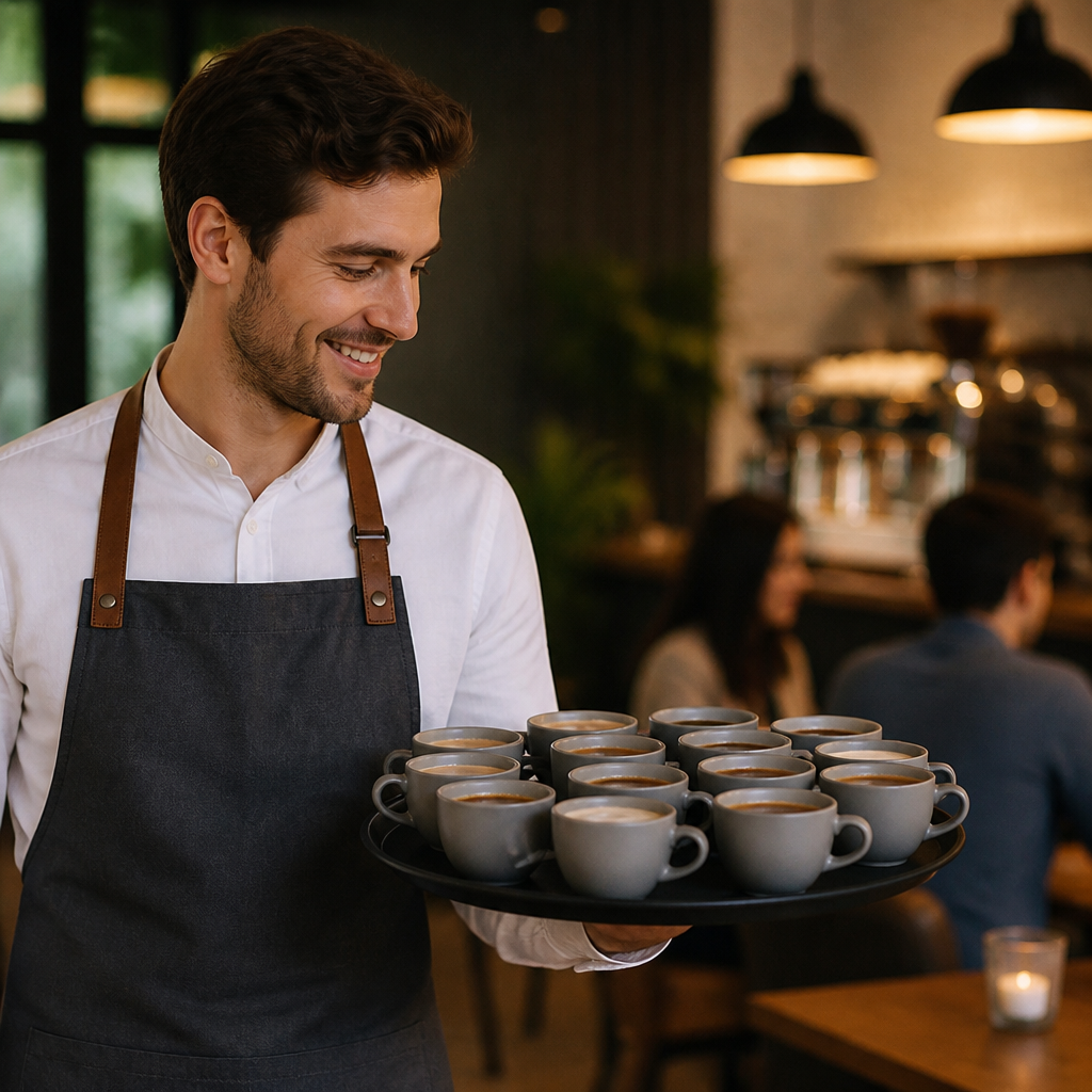 Tulip Cups 100ml Grey Ceramic for Coffee Service (Pack of 12)