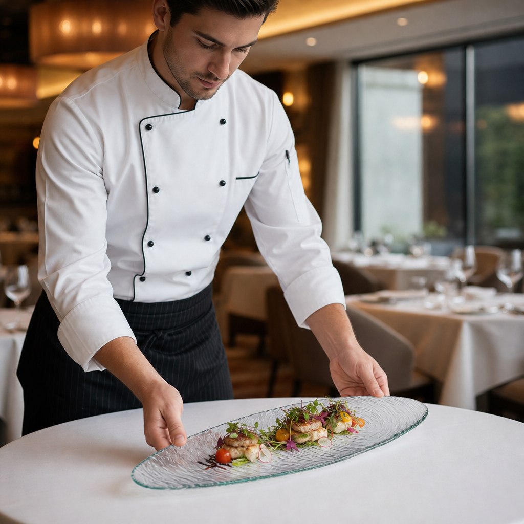 Oval Platters 400mm Clear Glass for Elegant Food Presentation (Pack of 6)