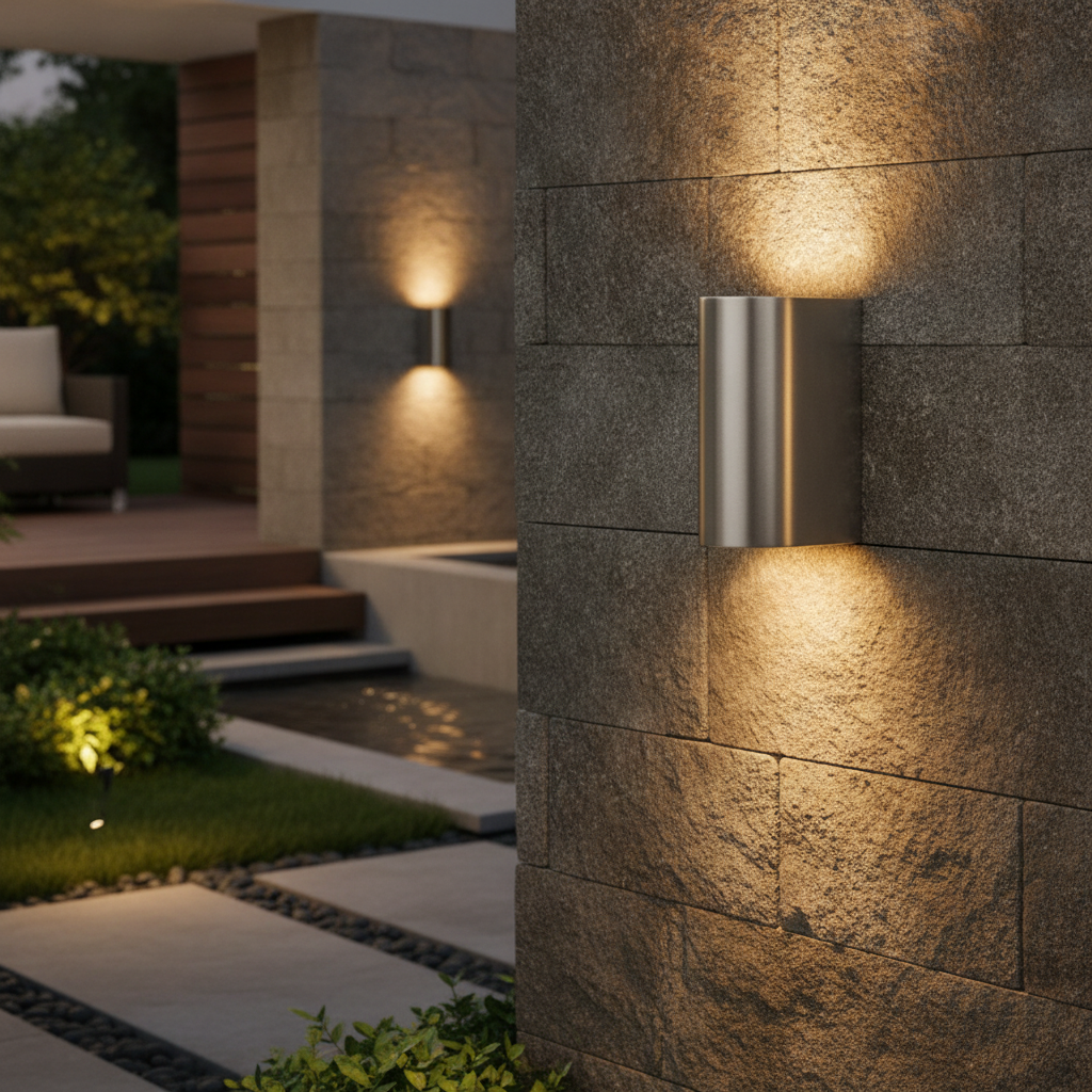 Stainless Steel Outdoor Wall Light for Patios & Gardens