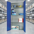 Mild Steel Lockable Cupboard with 3 Shelves for Storage