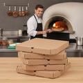 Cardboard Pizza Boxes 9" for Takeaway Services (Pack of 100)