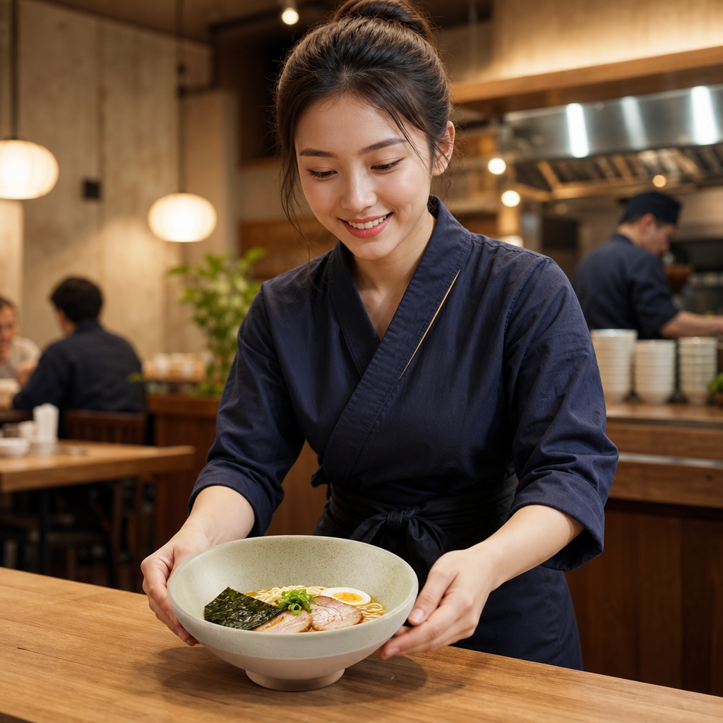Ramen Bowls 200mm Vitrified Stoneware for Stylish Dining (Pack of 6)