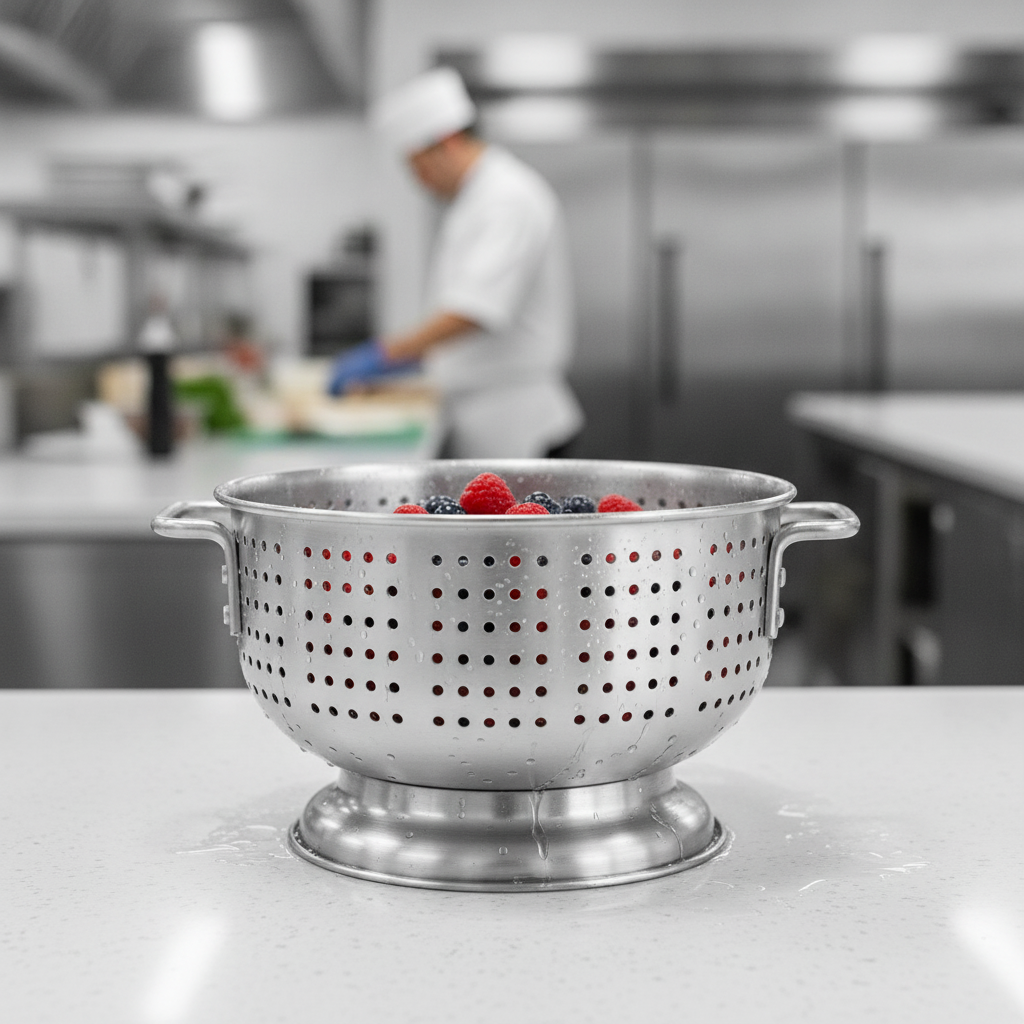 Aluminium Colander 300mm for Efficient Food Draining