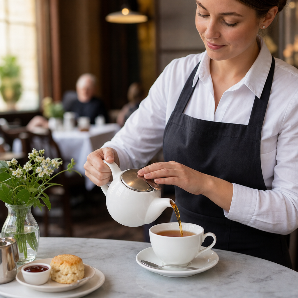 Stoneware Teapot 510ml for Tea Rooms & Restaurants