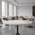 High Density Woodchip Round Tabletop 600mm for Dining Areas