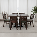 Rubber Wood Dining Table with 4 Chairs 750mm for Home & Office