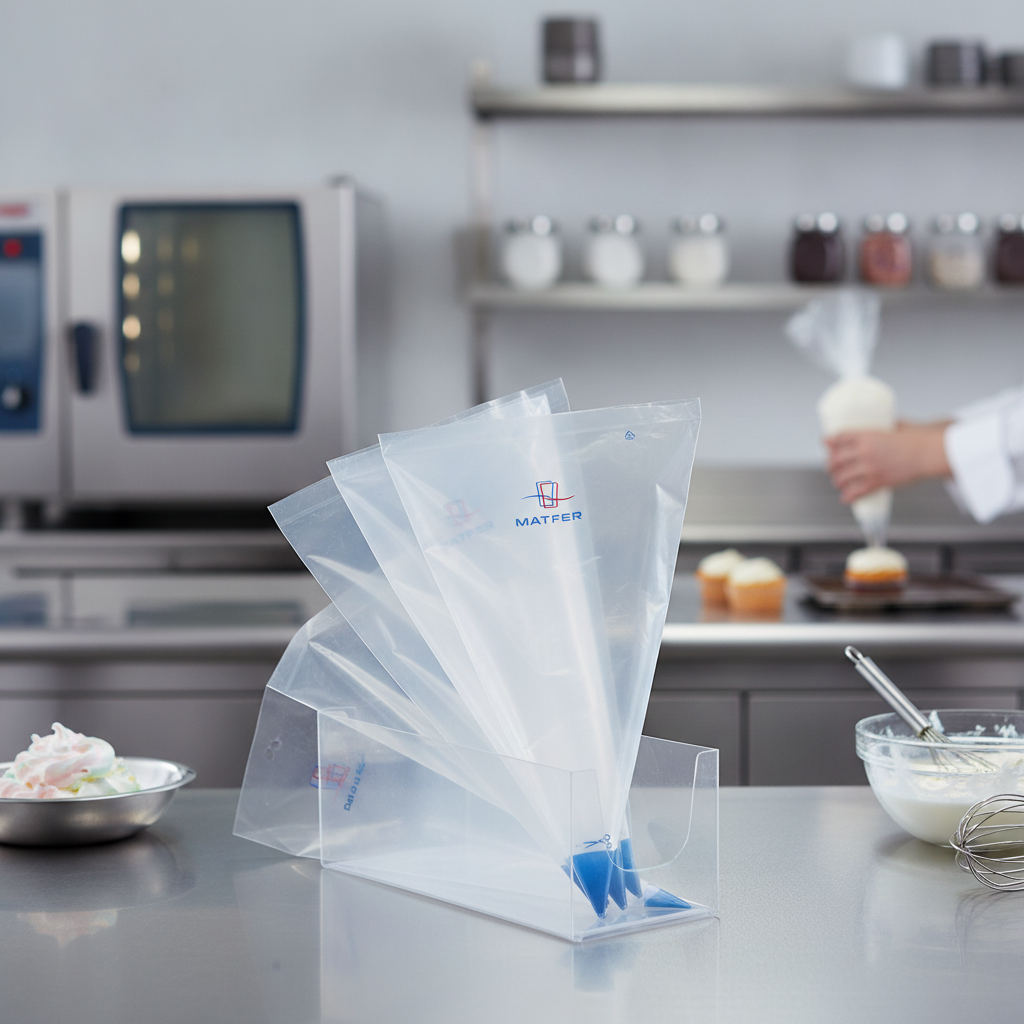 Polyethylene Transparent Disposable Piping Bags 3mm for Baking (Pack of 100)