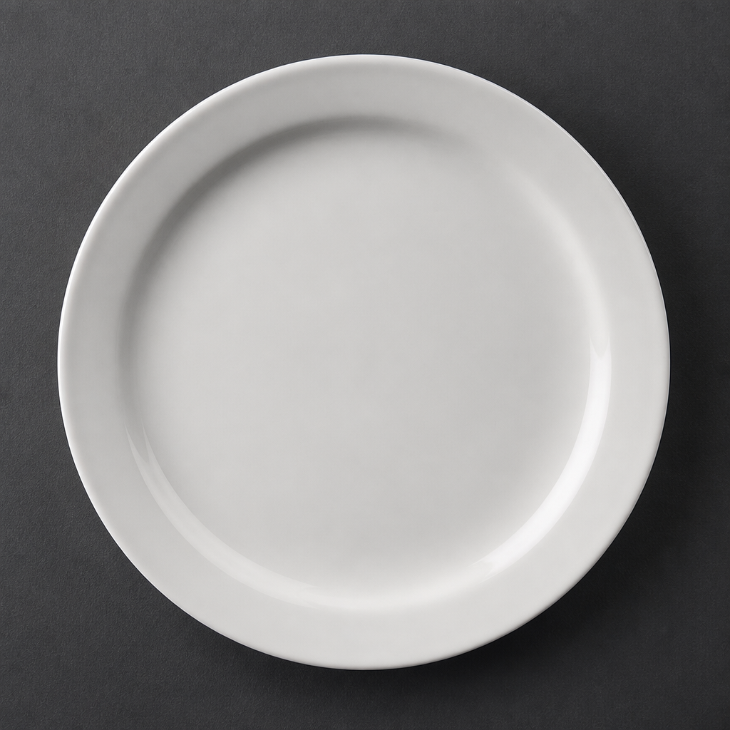 Olympia Athena Narrow Rimmed Plates 165mm for Restaurants & Cafés