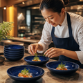Coupe Bowls Deep 130mm Blue Porcelain for Dining Experiences (Pack of 12)