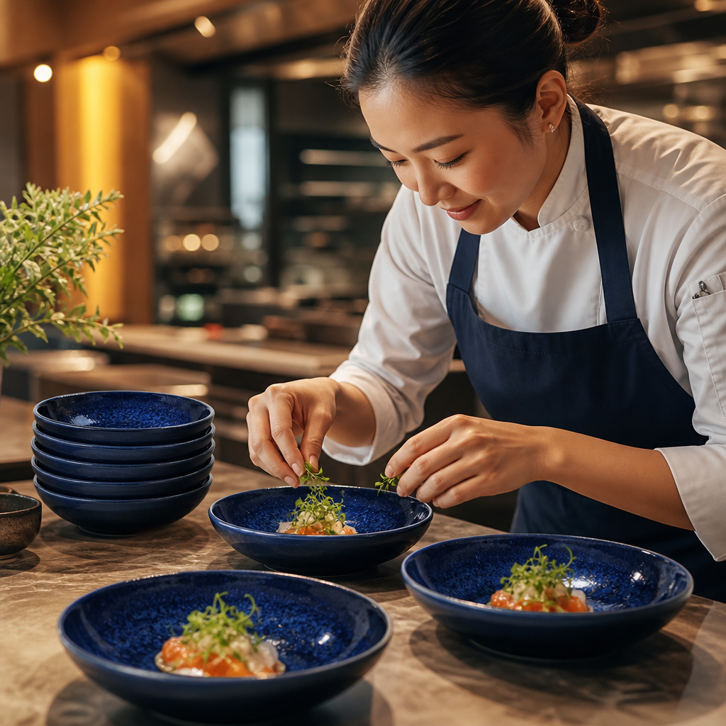 Coupe Bowls Deep 130mm Blue Porcelain for Dining Experiences (Pack of 12)