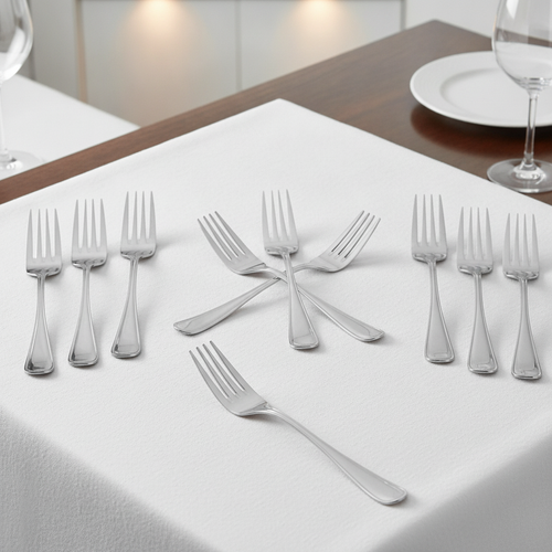 18/0 Stainless Steel Table Forks 200(L)mm Mayfair for Elegant Dining (Pack of 12)