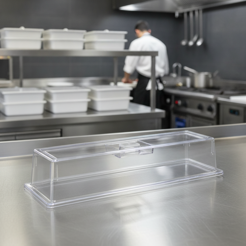 Polycarbonate Gastronorm Lid 2/4 for Buffet Presentation