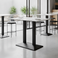 Marble Rectangular Poseur Table 1200x700mm for Indoor & Outdoor Dining