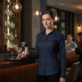 Cotton Navy Long Sleeve Shirt for Bar & Waiting Staff