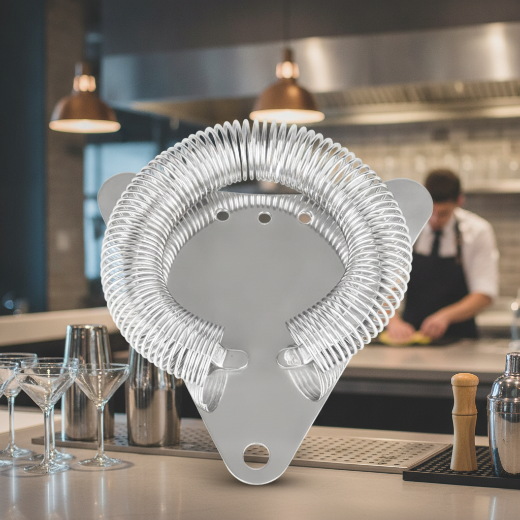 Stainless Steel Triangular Strainer 105mm for Cocktail Preparation