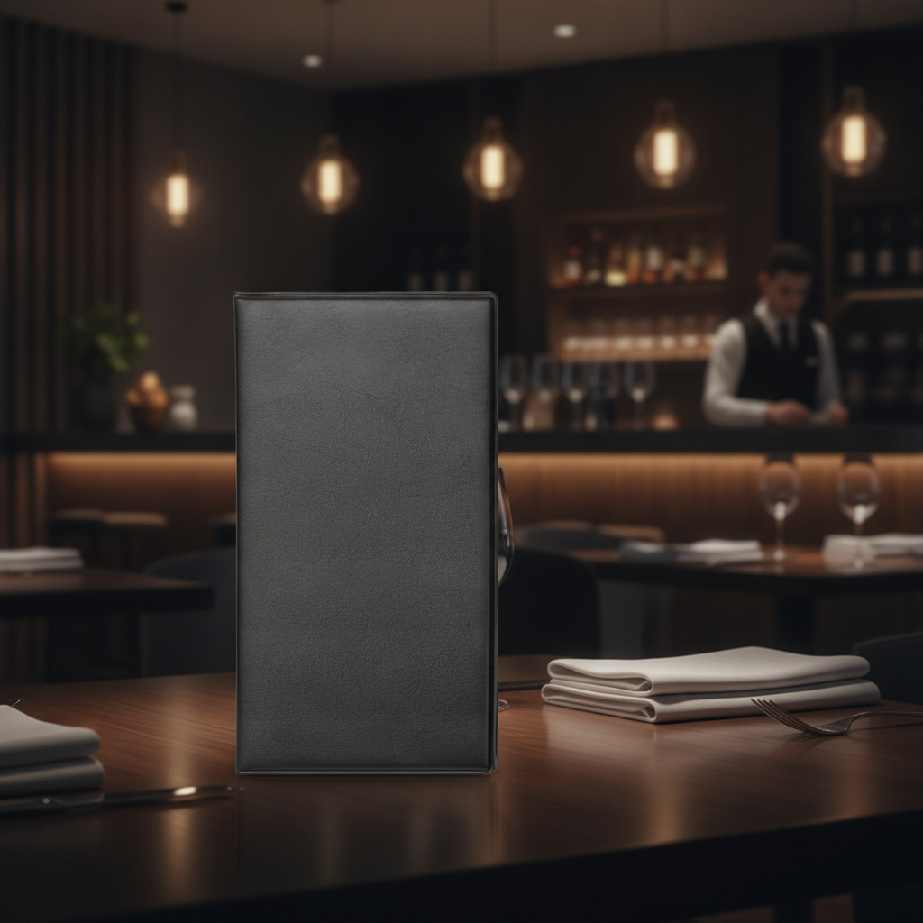 PVC Bill Presenter Cover Black for Cafés & Restaurants