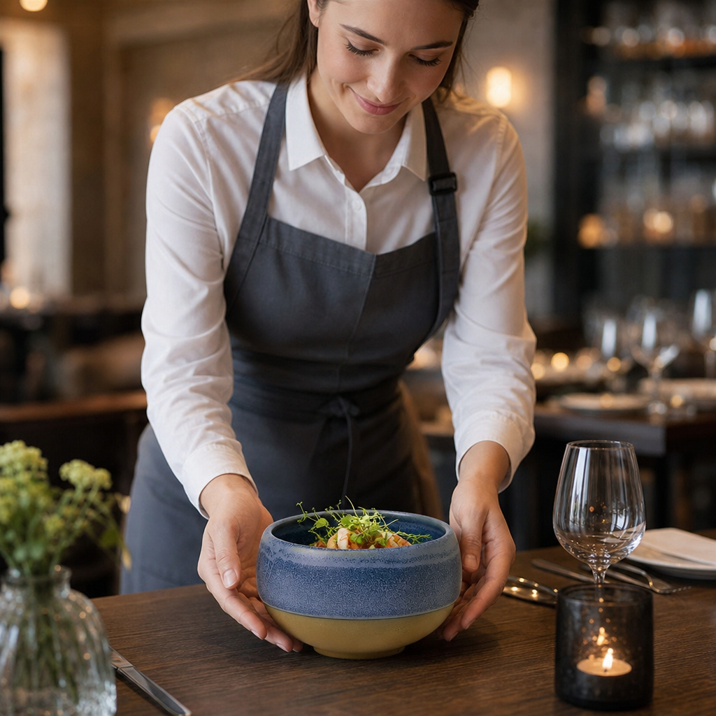 Oslo Blue Deep Bowls 255ml for Stylish Dining