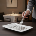 18/10 Stainless Steel Fish Forks for Modern Tableware (Pack of 12)