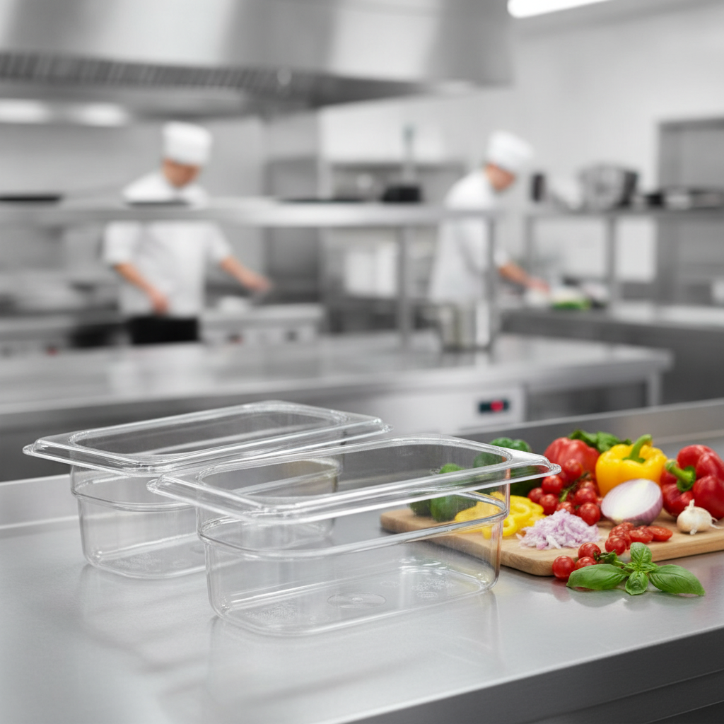 Copolymer Gastronorm Food Tray 570ml for Food Preparation