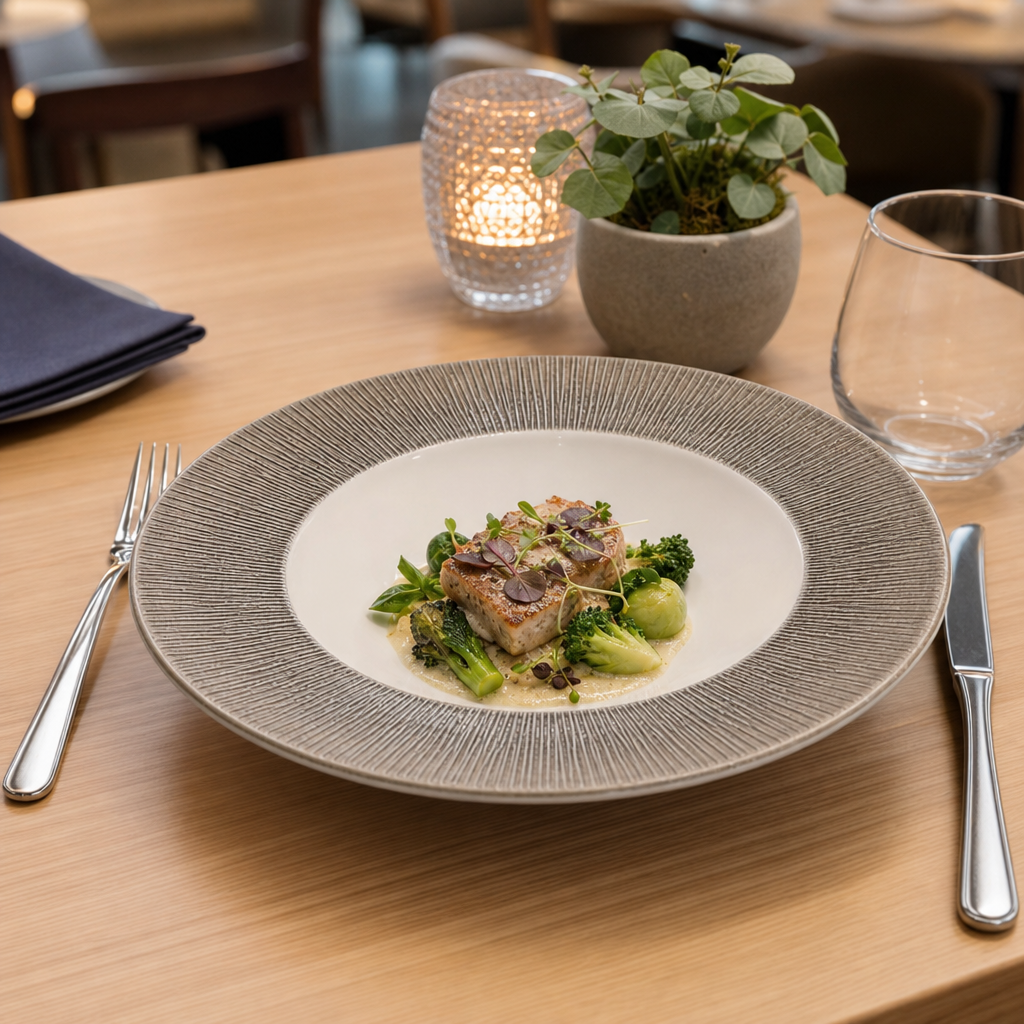 Bamboo Spinwash Wide Rim Bowls 240mm for Restaurants & Cafés