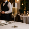 Crystal Glass Champagne Flutes 227ml for Fine Dining (Pack of 6)