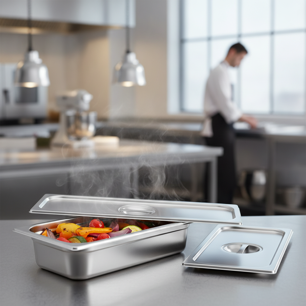 201 Stainless Steel Gastronorm Lid 2/4 for Professional Kitchens