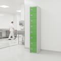 Powder Coated Steel Green Lockers 300mm Deep for Hygiene Areas