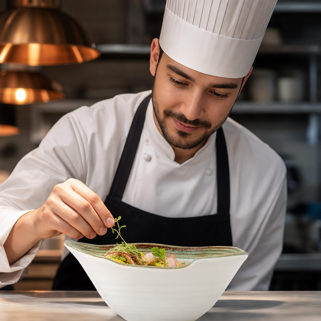 Alumina Tall Bowls 150mm Vitrified Ceramic for Fine Dining (Pack of 12)